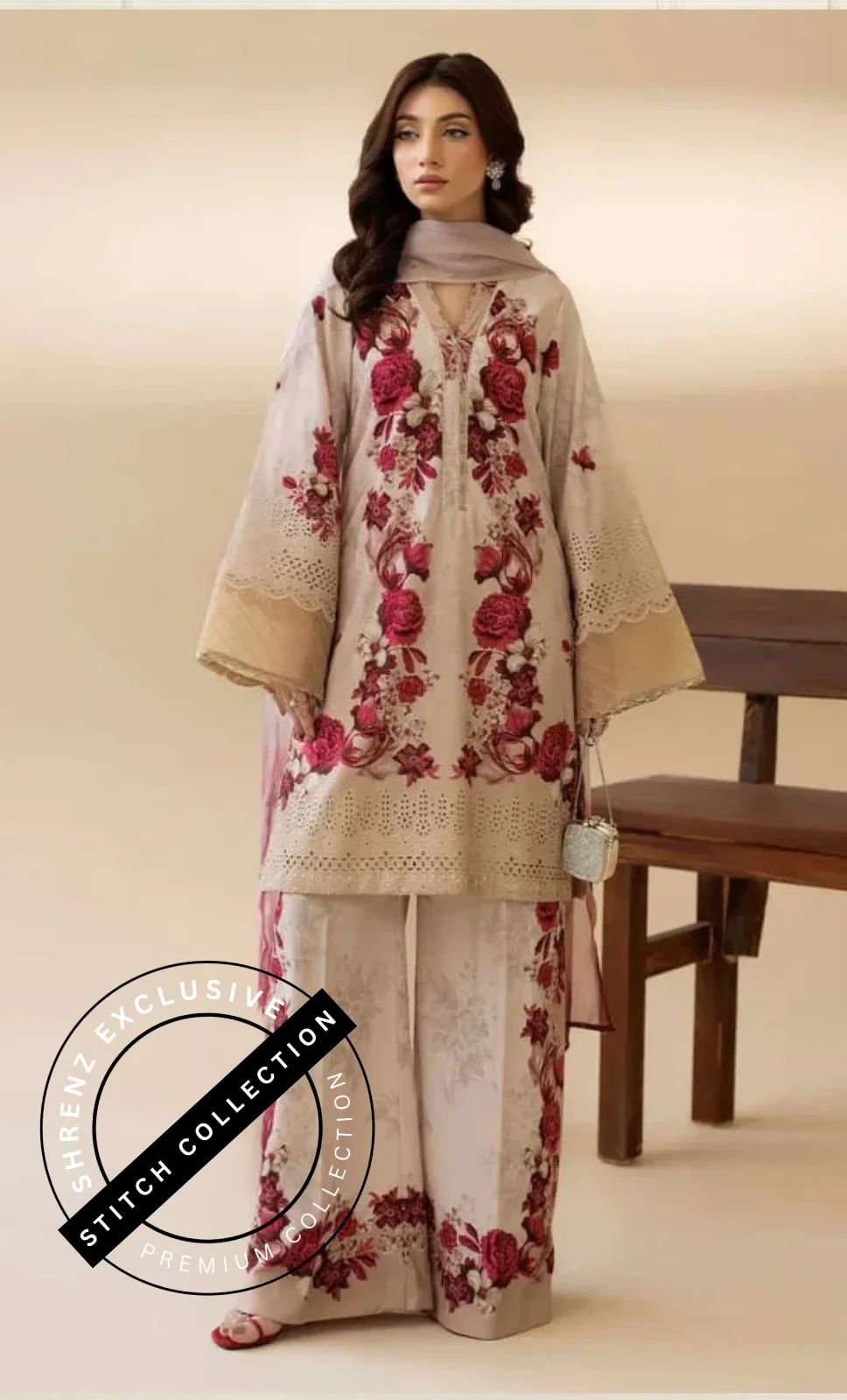 Shrenz 3 Piece Stitched Lawn Pret Collection