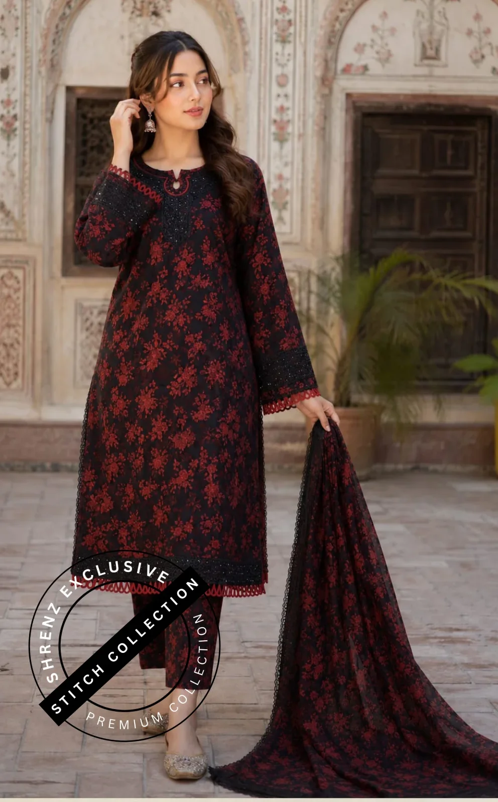 Shrenz 3 Piece Stitched Lawn Pret Collection