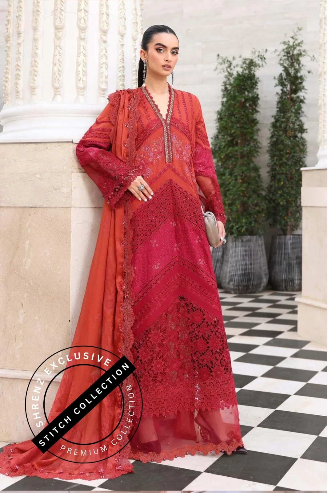 Shrenz 3 Piece Stitched Lawn Pret Collection