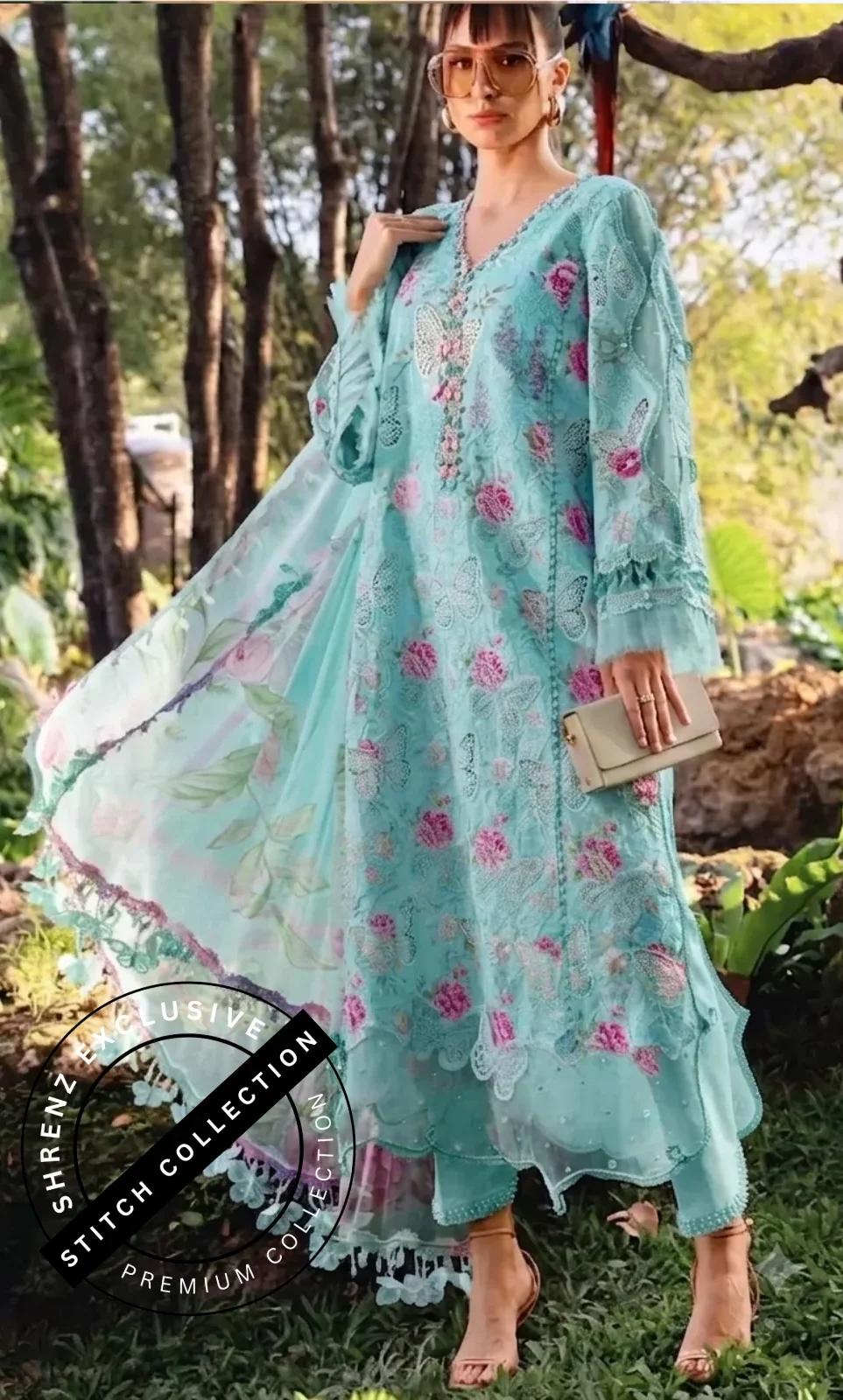 Shrenz 3 Piece Stitched Lawn Pret Collection