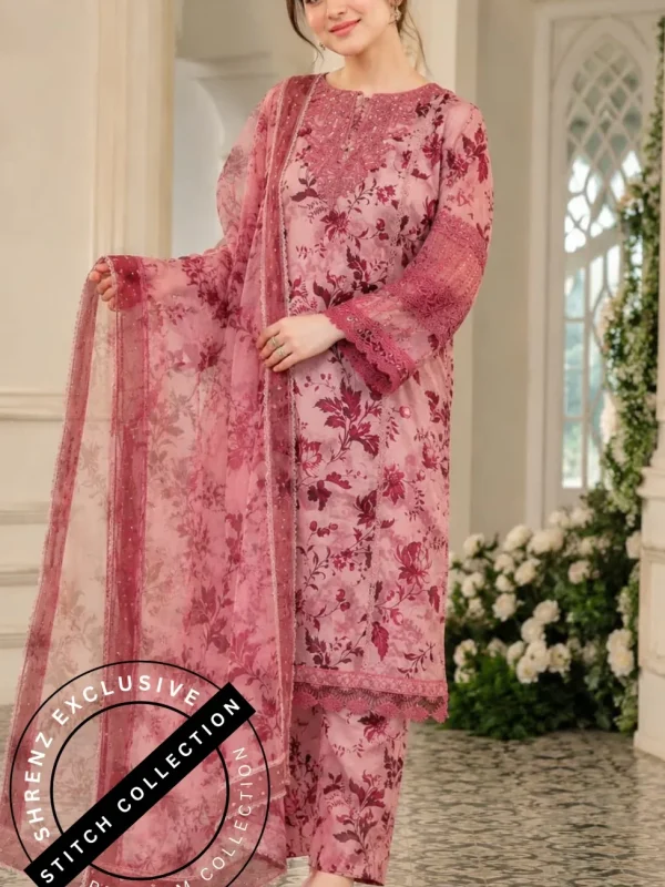 Shrenz 3 Piece Stitched Lawn Pret Collection