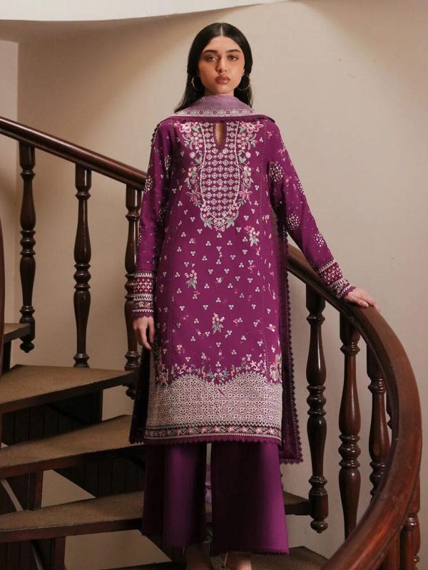 Afrozeh Shocking Pink Luxury Lawn Collection Replica