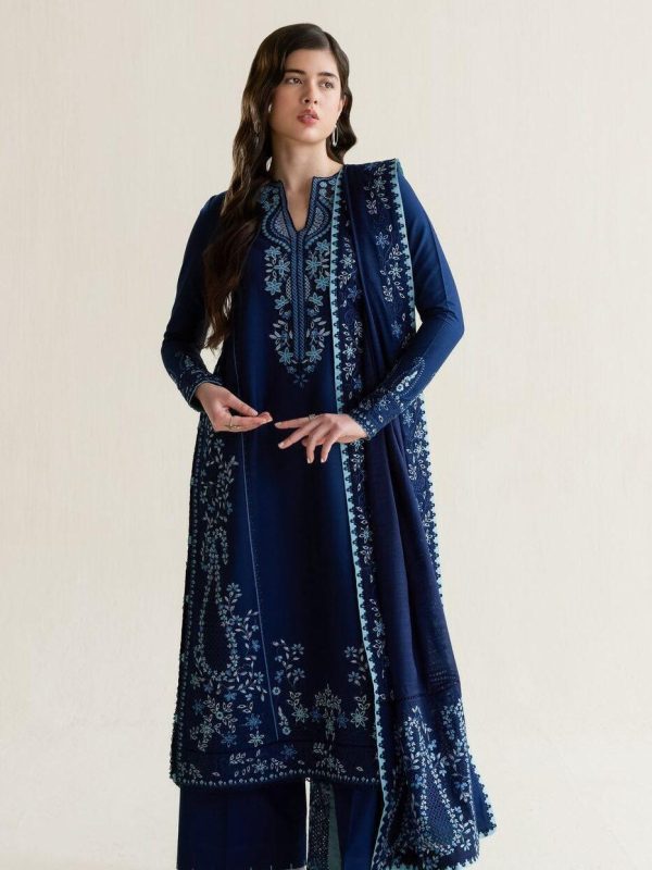 Pakeeza Zinc Blue Luxury Lawn Collection Replica