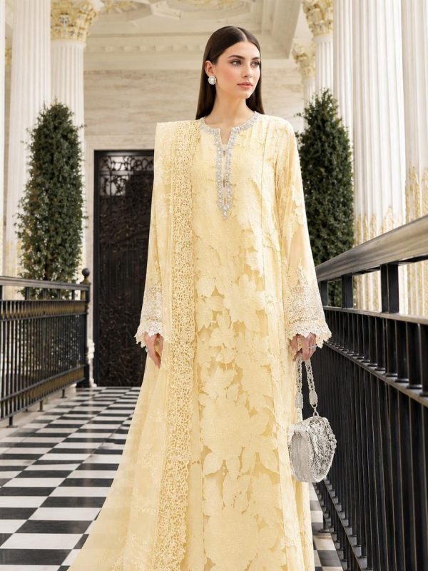 Maria B Yellow Luxury Lawn Collection Replica