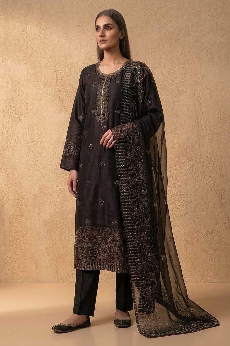 Maria B Sky Blue Luxury Lawn Collection Replica