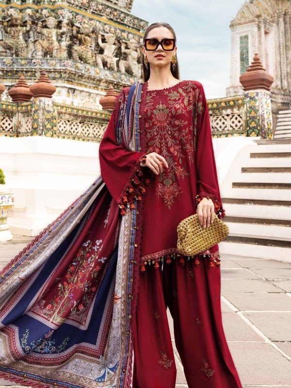 Maria B Red Luxury Lawn Collection Replica