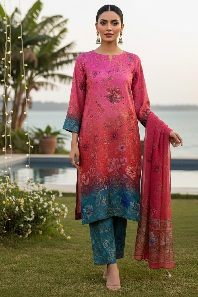 Shrenz Multi Printed Silk Collection Replica