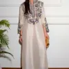 Alizeh Saad White Silk Formal Collection Replica