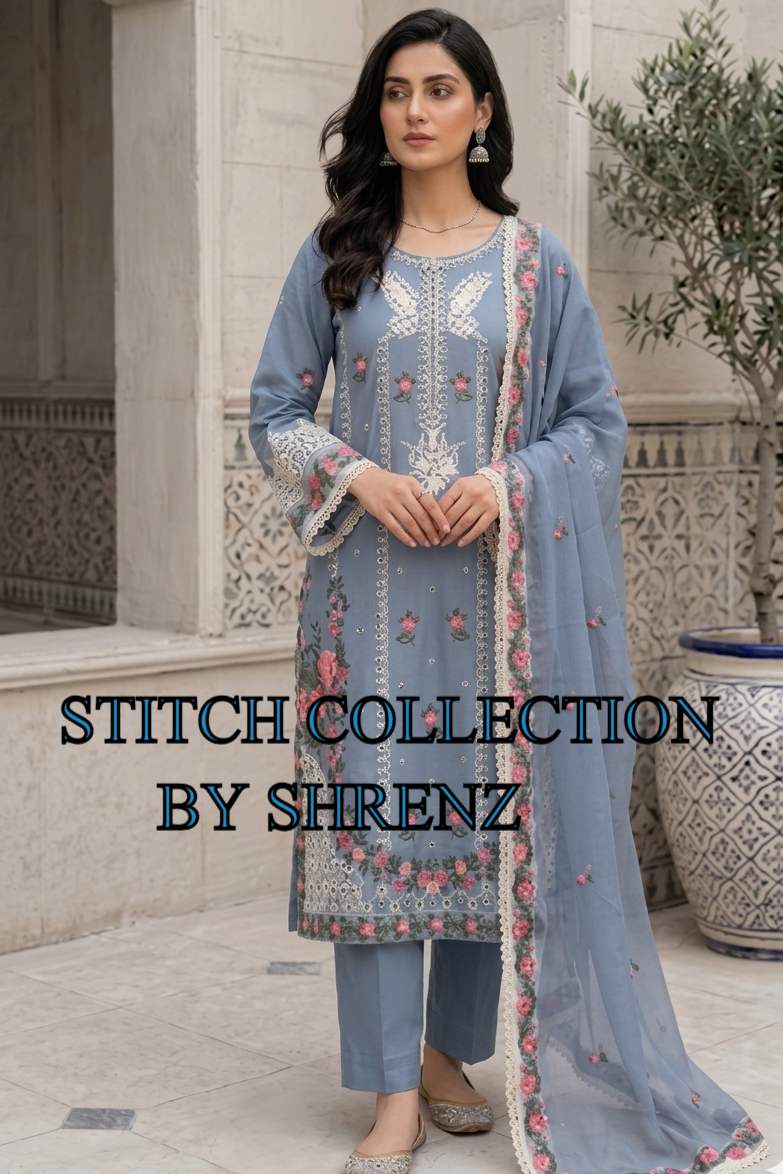 Shrenz 3 Piece Stitched Lawn Pret Collection