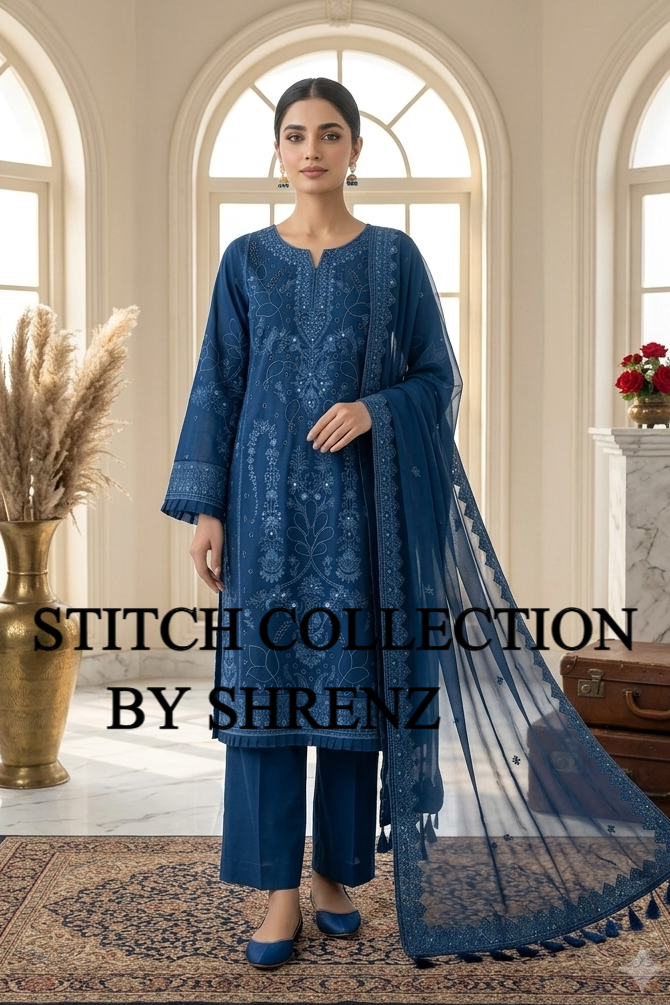 Shrenz 3 Piece Stitched Lawn Pret Collection