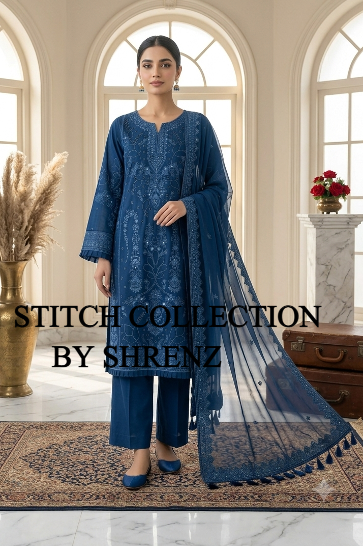 Shrenz 3 Piece Stitched Lawn Pret Collection