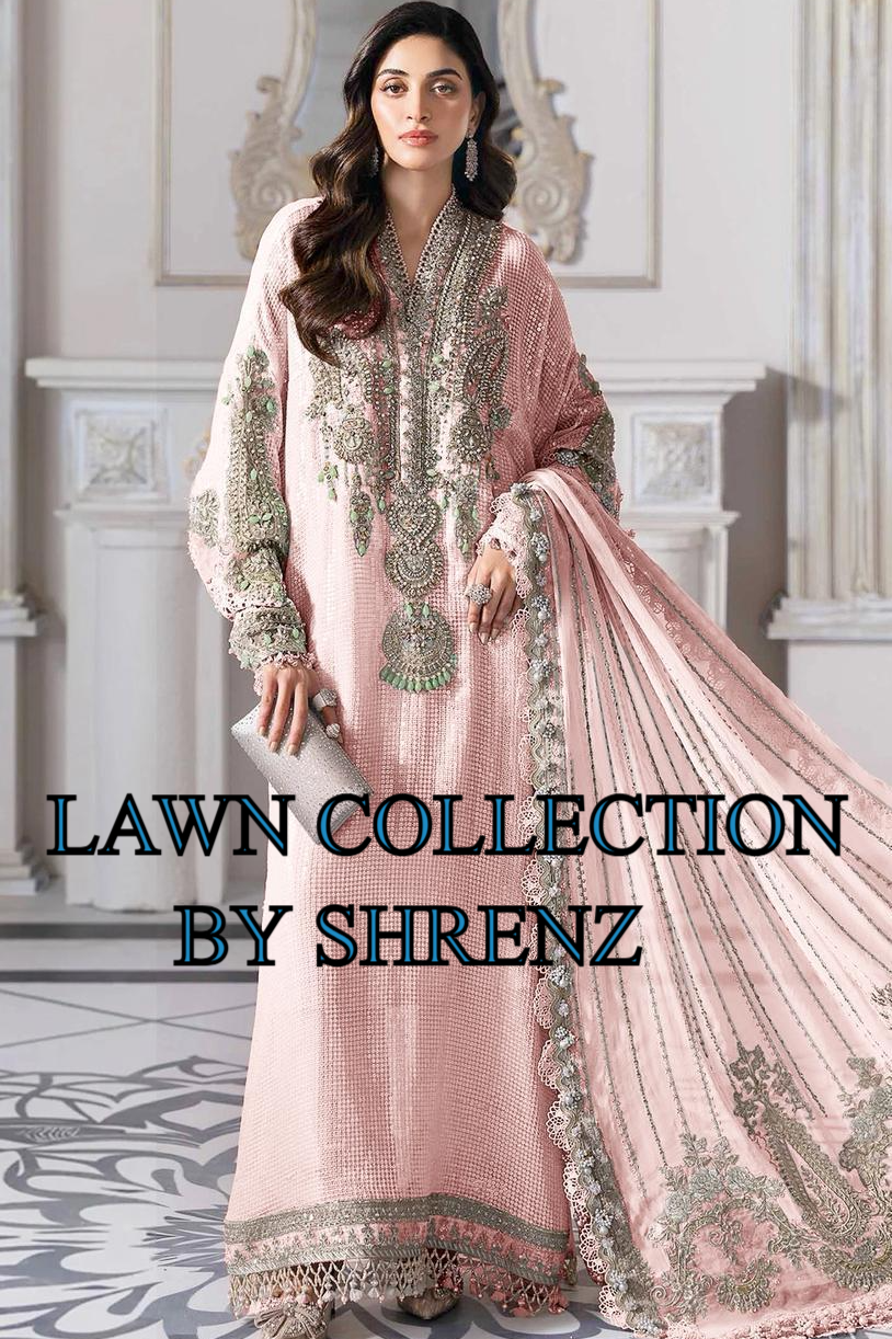 Maria B Pink Luxury Lawn Collection Replica