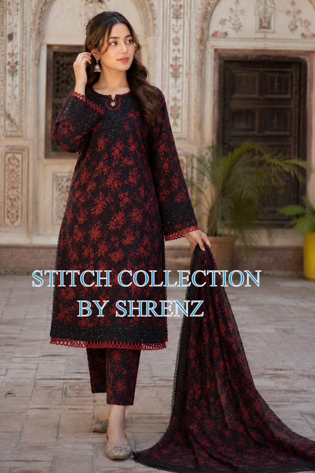 Shrenz 3 Piece Stitched Lawn Pret Collection