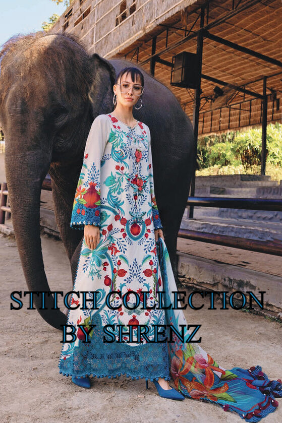 Shrenz 3 Piece Stitched Lawn Pret Collection