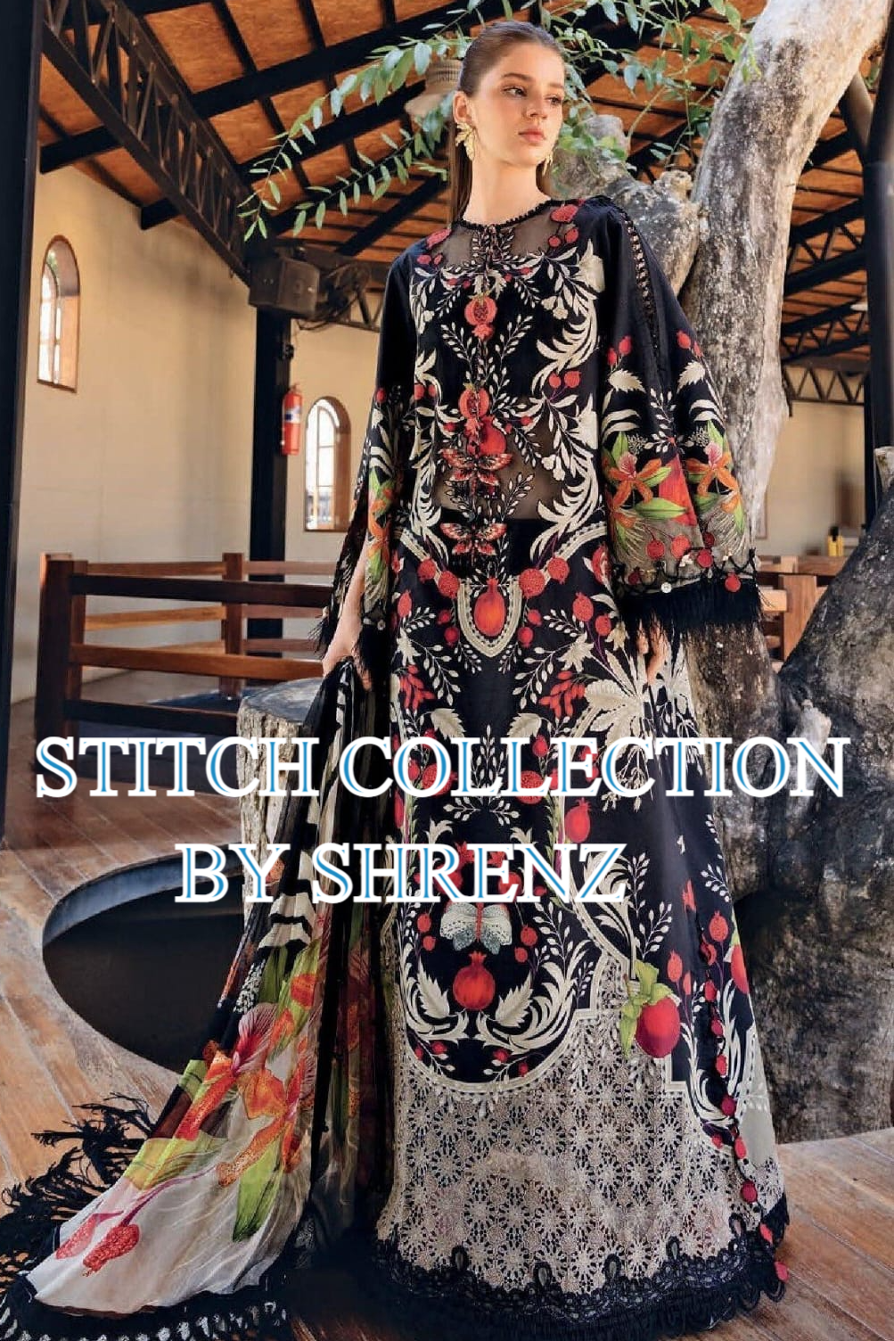 Shrenz 3 Piece Stitched Lawn Pret Collection