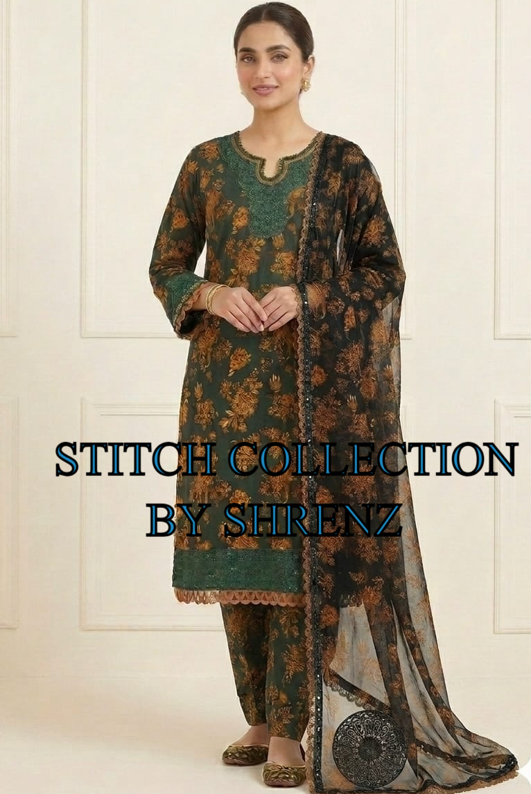 Shrenz 3 Piece Stitched Lawn Pret Collection