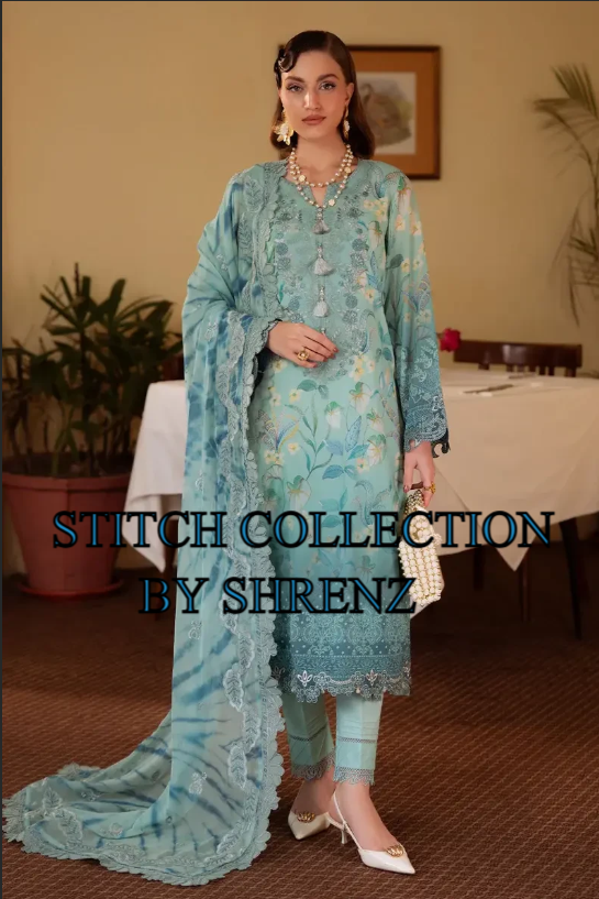 Shrenz 3 Piece Stitched Lawn Pret Collection