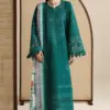 Jazmin Zinc Green Luxury Lawn Collection Replica