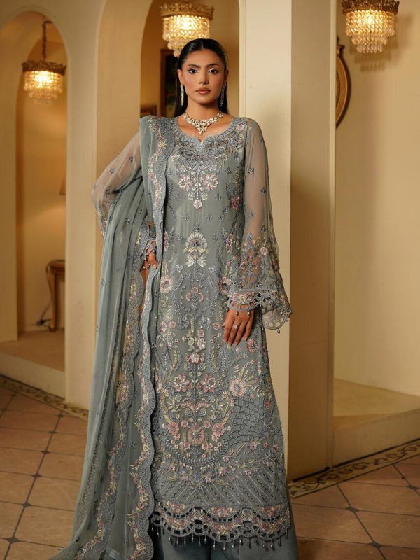 Maryam's Grey Formal Collection Chiffon Replica