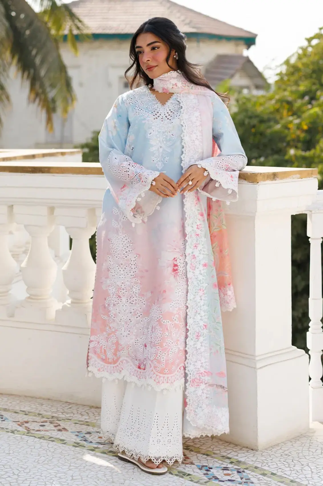 Afrozeh Tie-N-Die Luxury Lawn Collection Replica