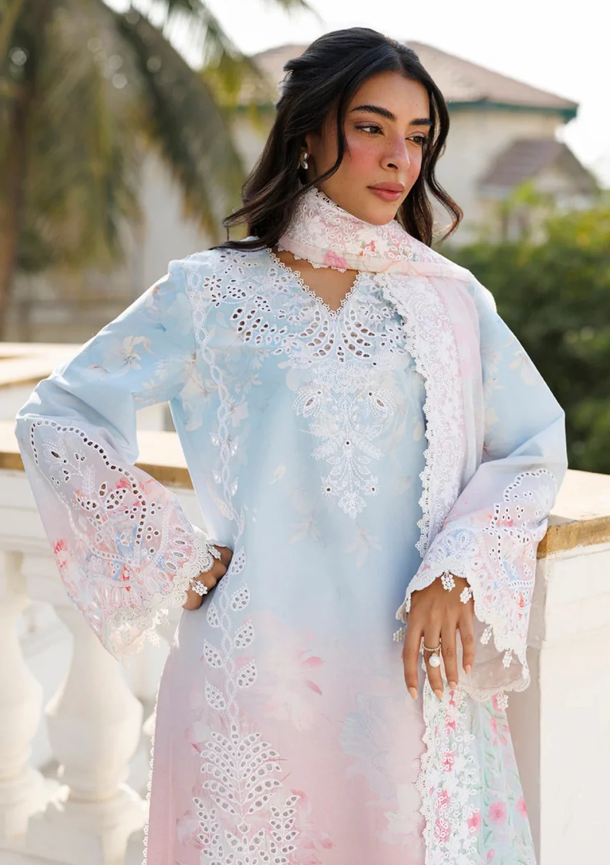 Afrozeh Tie-N-Die Luxury Lawn Collection Replica - Image 3