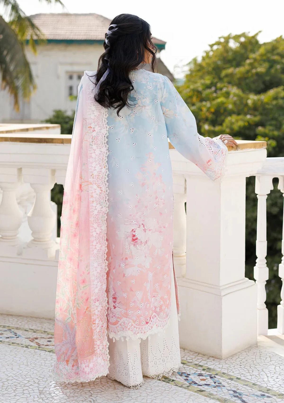 Alternative view of Afrozeh Tie-N-Die Luxury Lawn Collection Replica