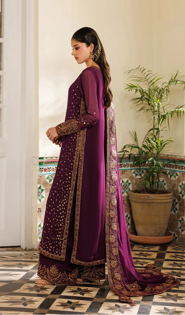 Alternative view of Iznik Margenda Chiffon Formal Collection Replica