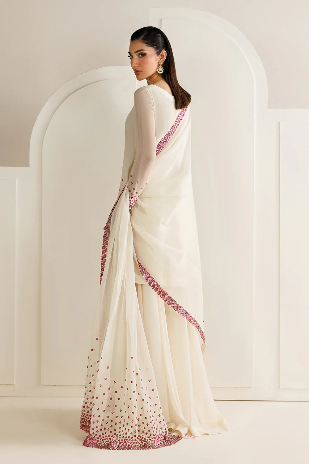 Alternative view of Jazmin Pink Chiffon Formal Collection Replica