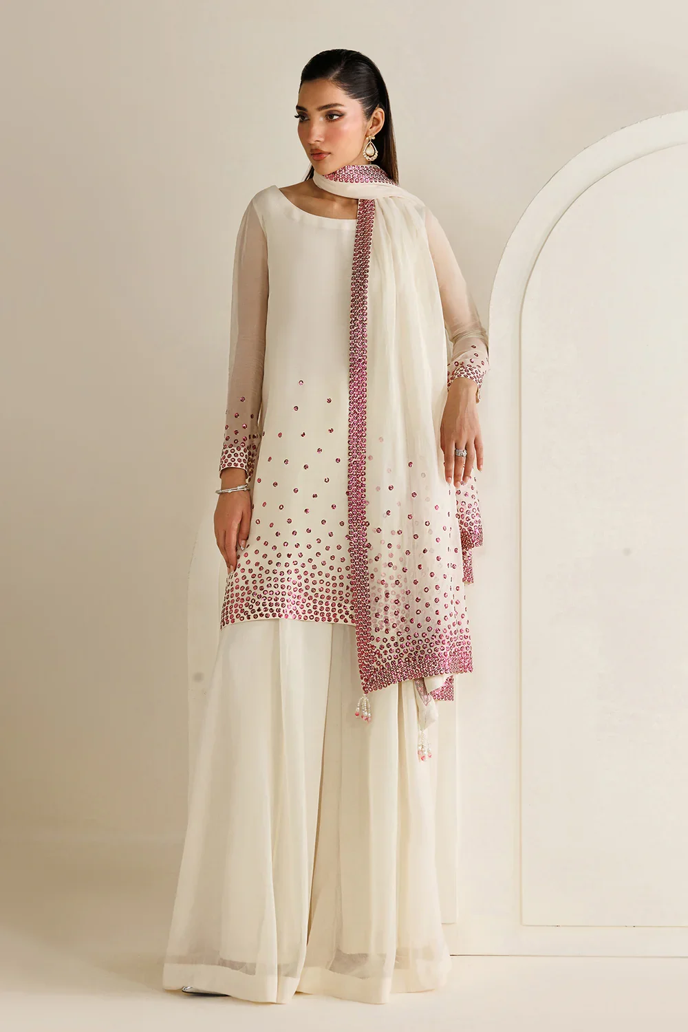 Jazmin Pink Chiffon Formal Collection Replica