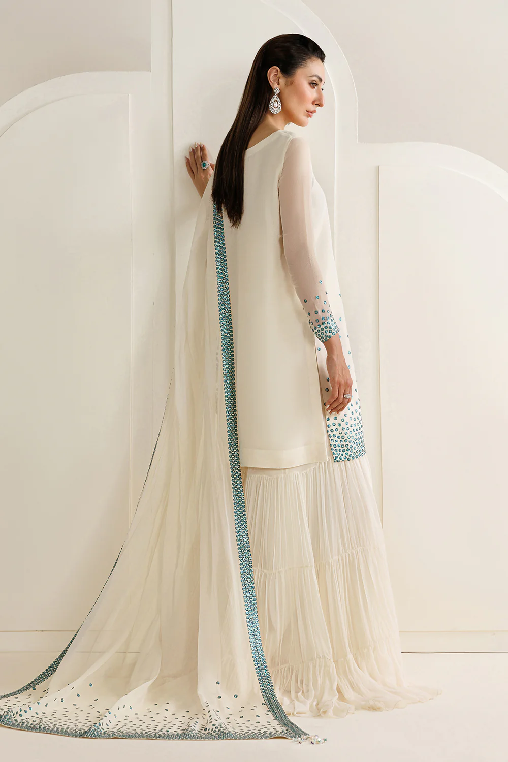 Alternative view of Jazmin Blue Chiffon Formal Collection Replica
