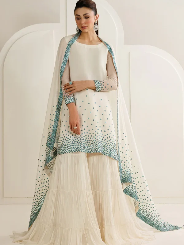 Jazmin Blue Chiffon Formal Collection Replica