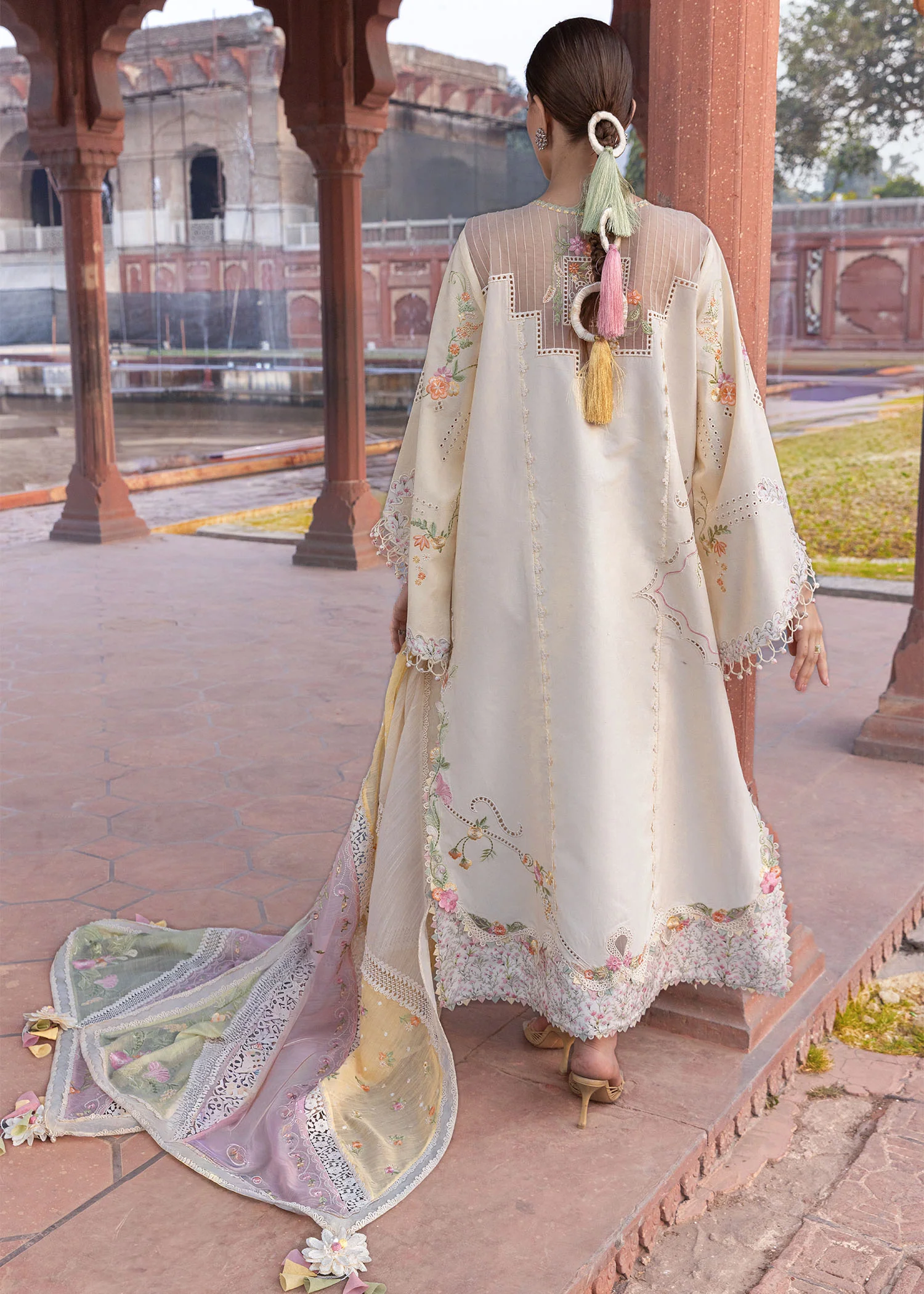Alternative view of Crimson Skin Luxury Lawn Collection Replica