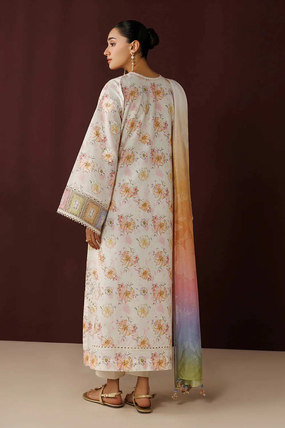 Alternative view of Baroque Multi Silk Formal Collection Replica
