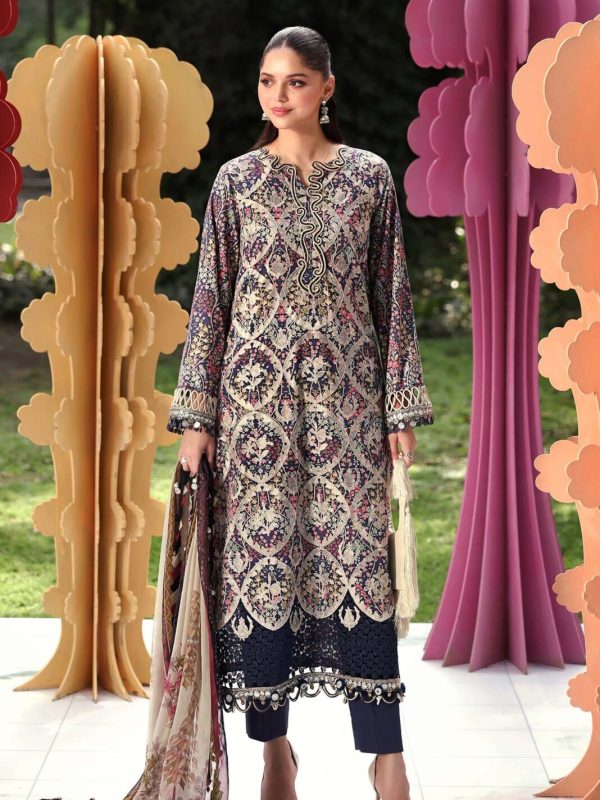 Maria B Blue Luxury Lawn Collection Replica