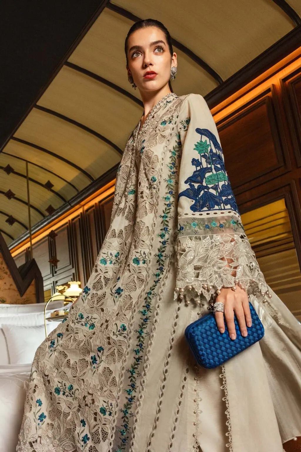 Alternative view of Maria B Skin Luxury Lawn Collection Replica