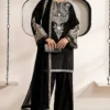 Maria B Black Chiffon Formal Collection Replica