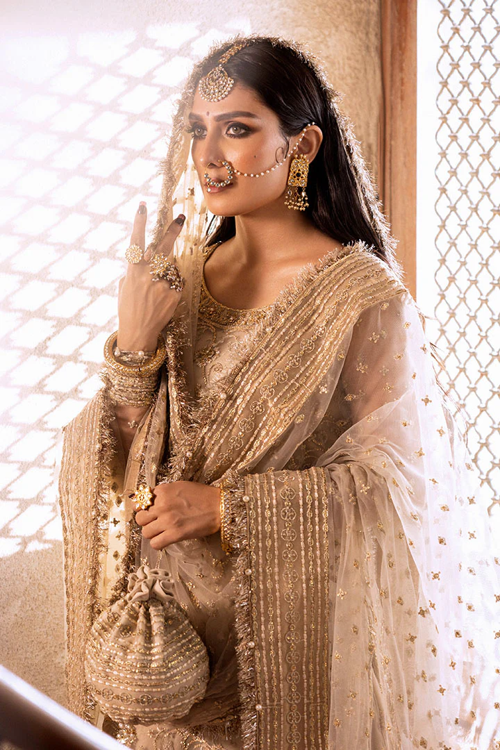 Erum Khan Skin Soft Net Formal Collection Replica - Image 3