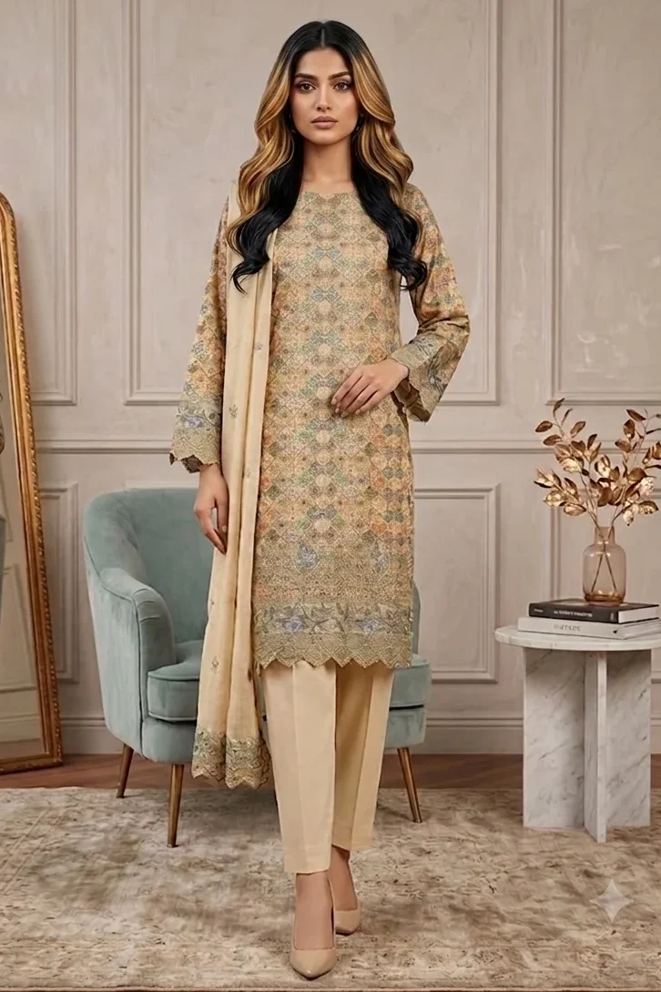 Shrenz Skin Luxury Lawn Collection Replica