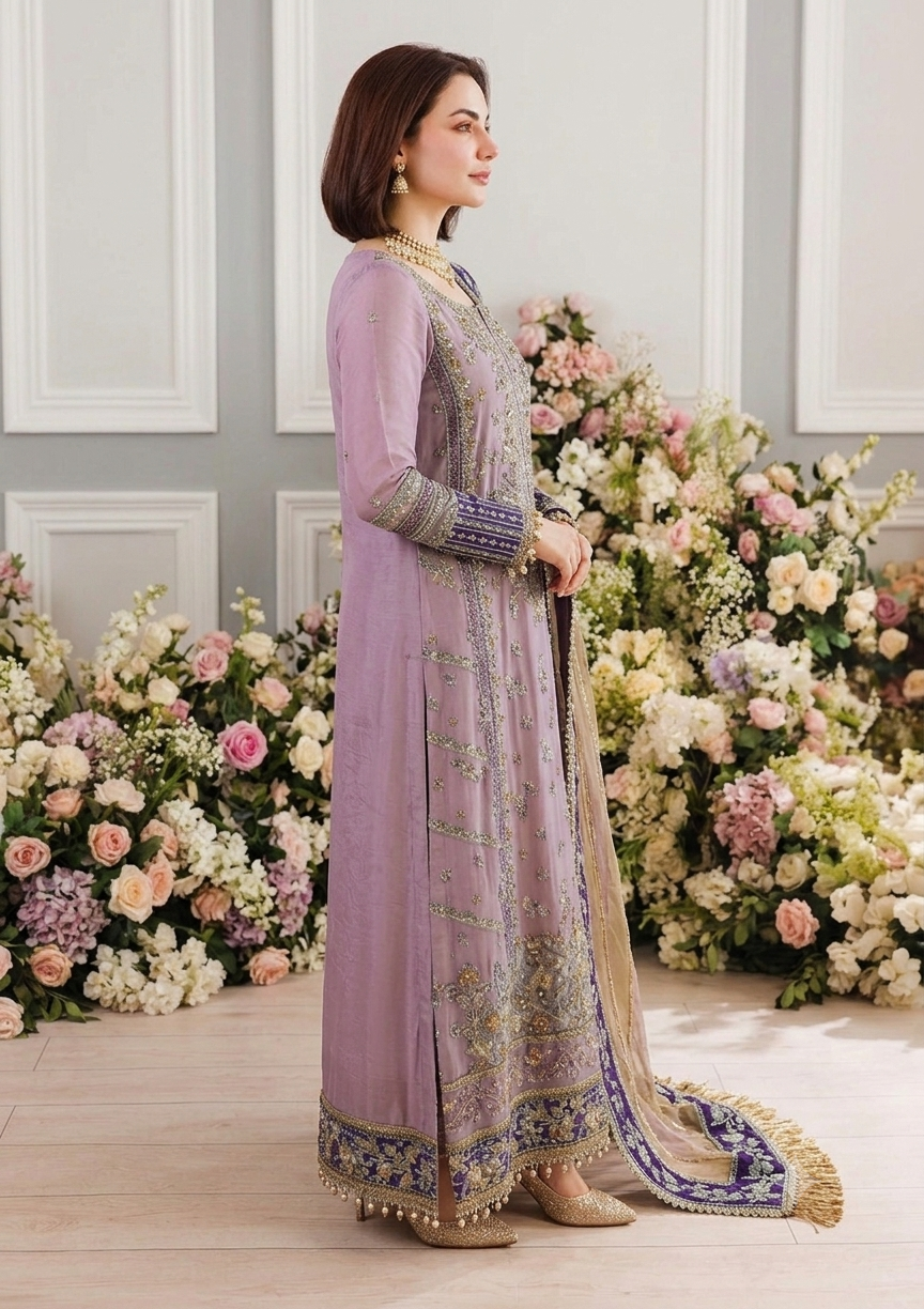 Alternative view of Charizma Purple Formal Collection Chiffon Replica