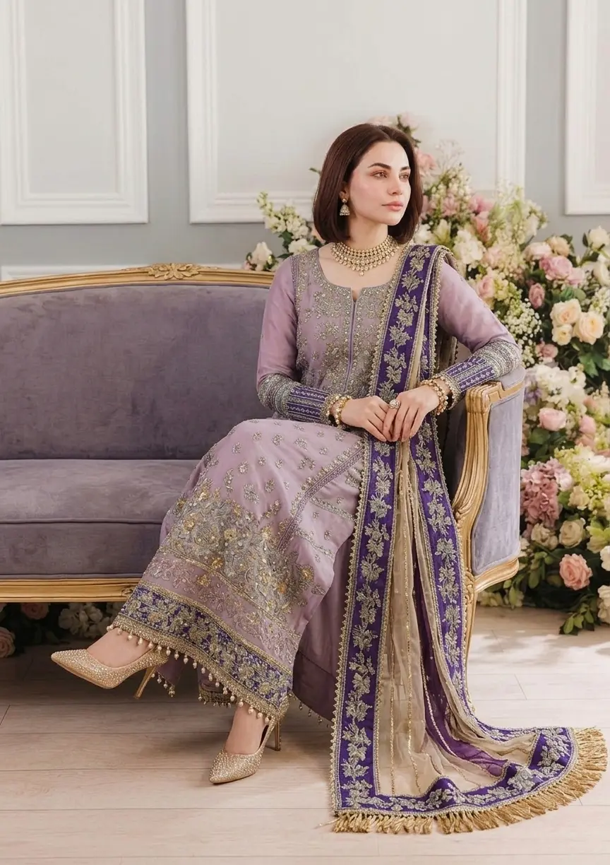 Charizma Purple Formal Collection Chiffon Replica - Image 3