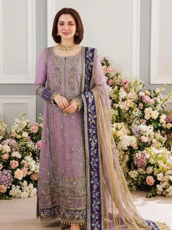 Charizma Purple Formal Collection Chiffon Replica