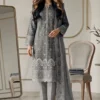 Shrenz Grey Luxury Lawn Collection Replica