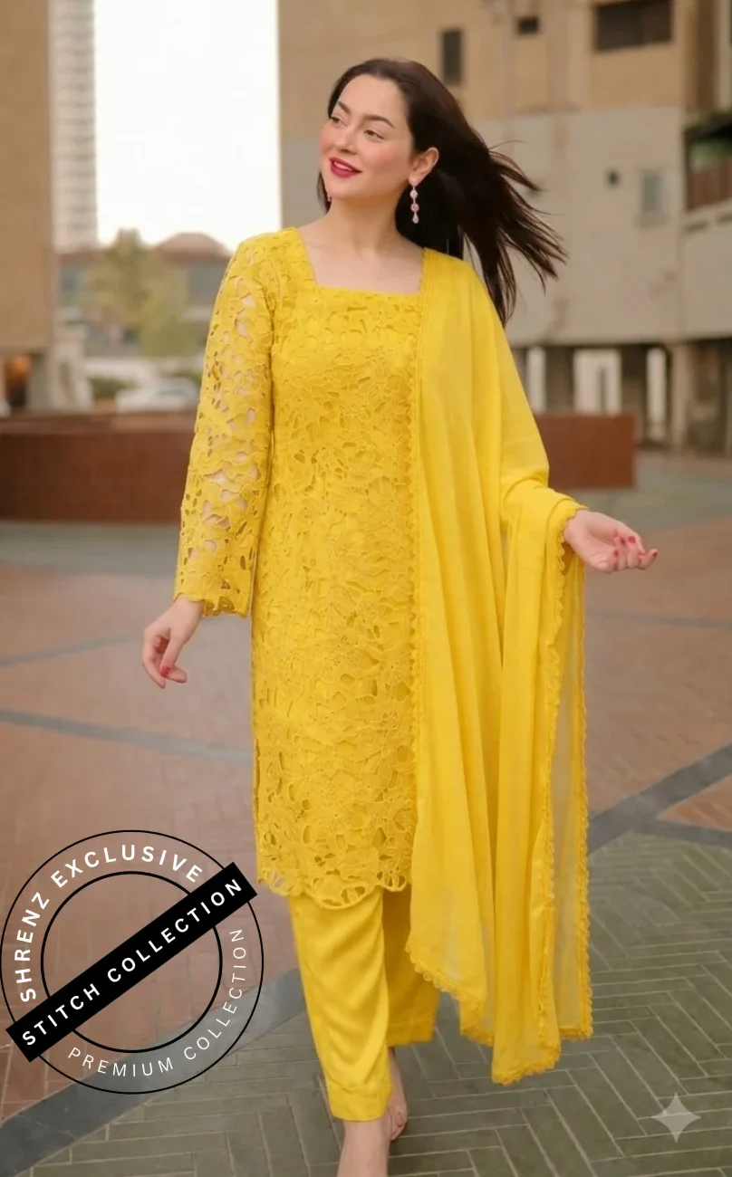 Shrenz 3 Piece Stitched Lawn Pret Collection