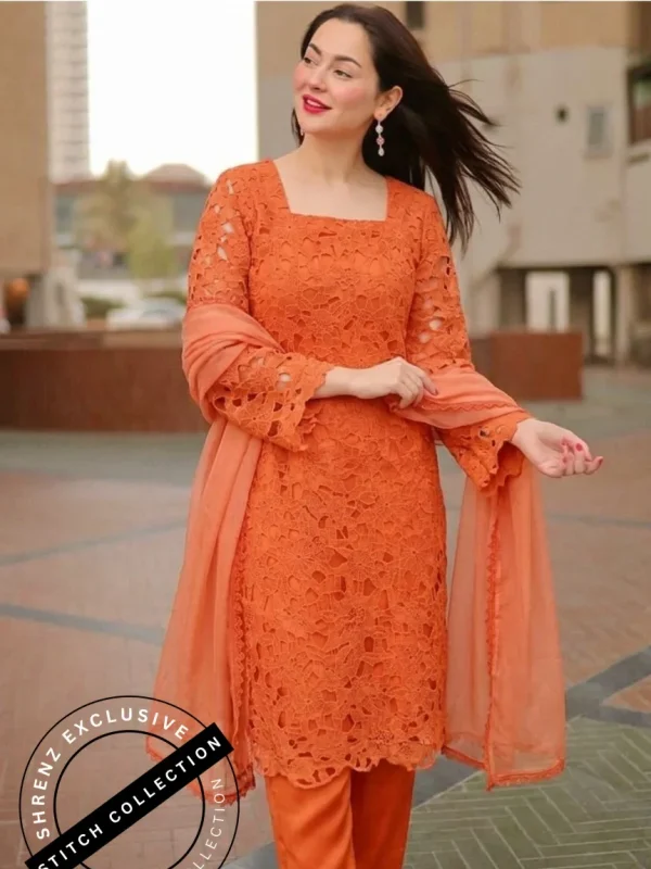 Shrenz 3 Piece Stitched Lawn Pret Collection