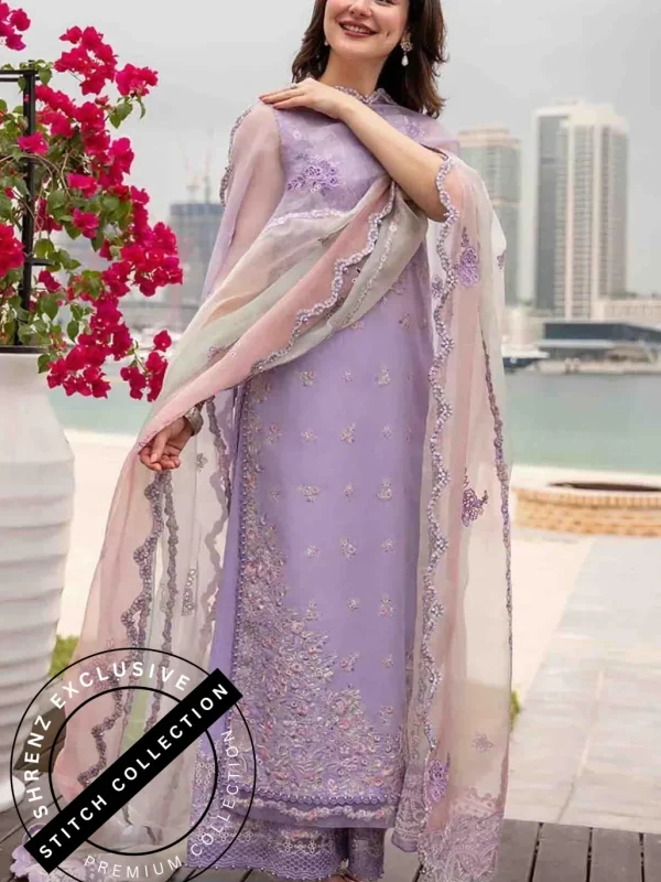 Shrenz 3 Piece Stitched Lawn Pret Collection - Small