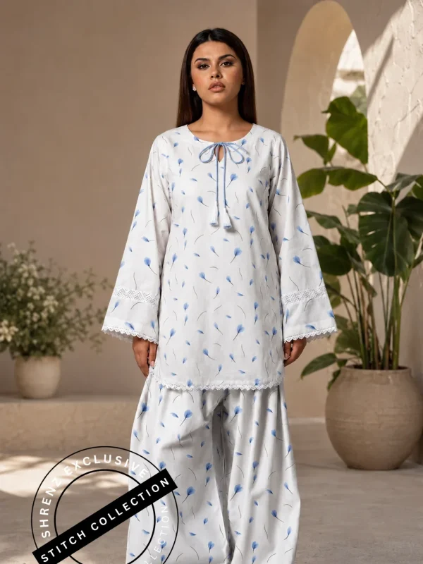 Shrenz 3 Piece Stitched Swiss Lawn Pret Collection