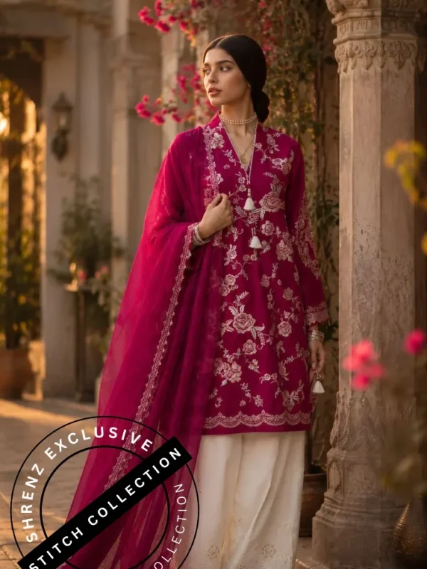 Shrenz 3 Piece Stitched Lawn Pret Collection