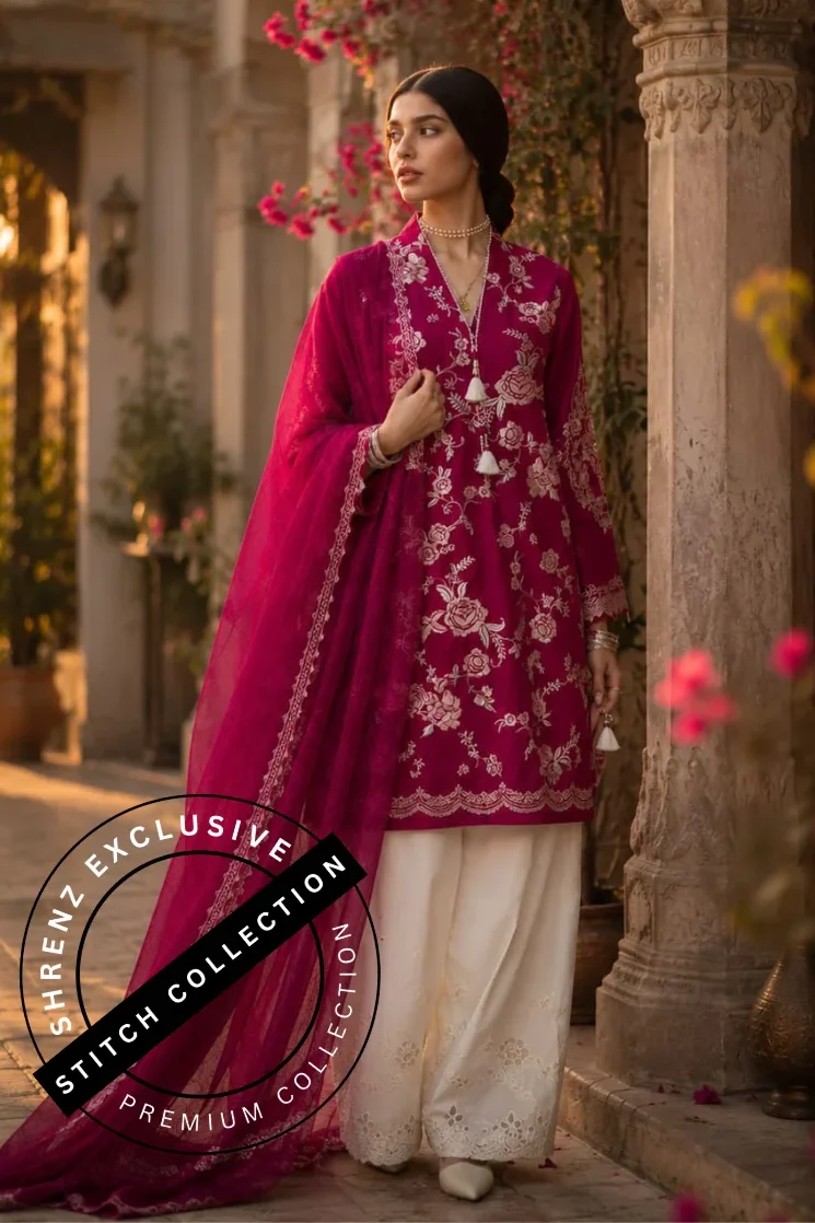Shrenz 3 Piece Stitched Lawn Pret Collection