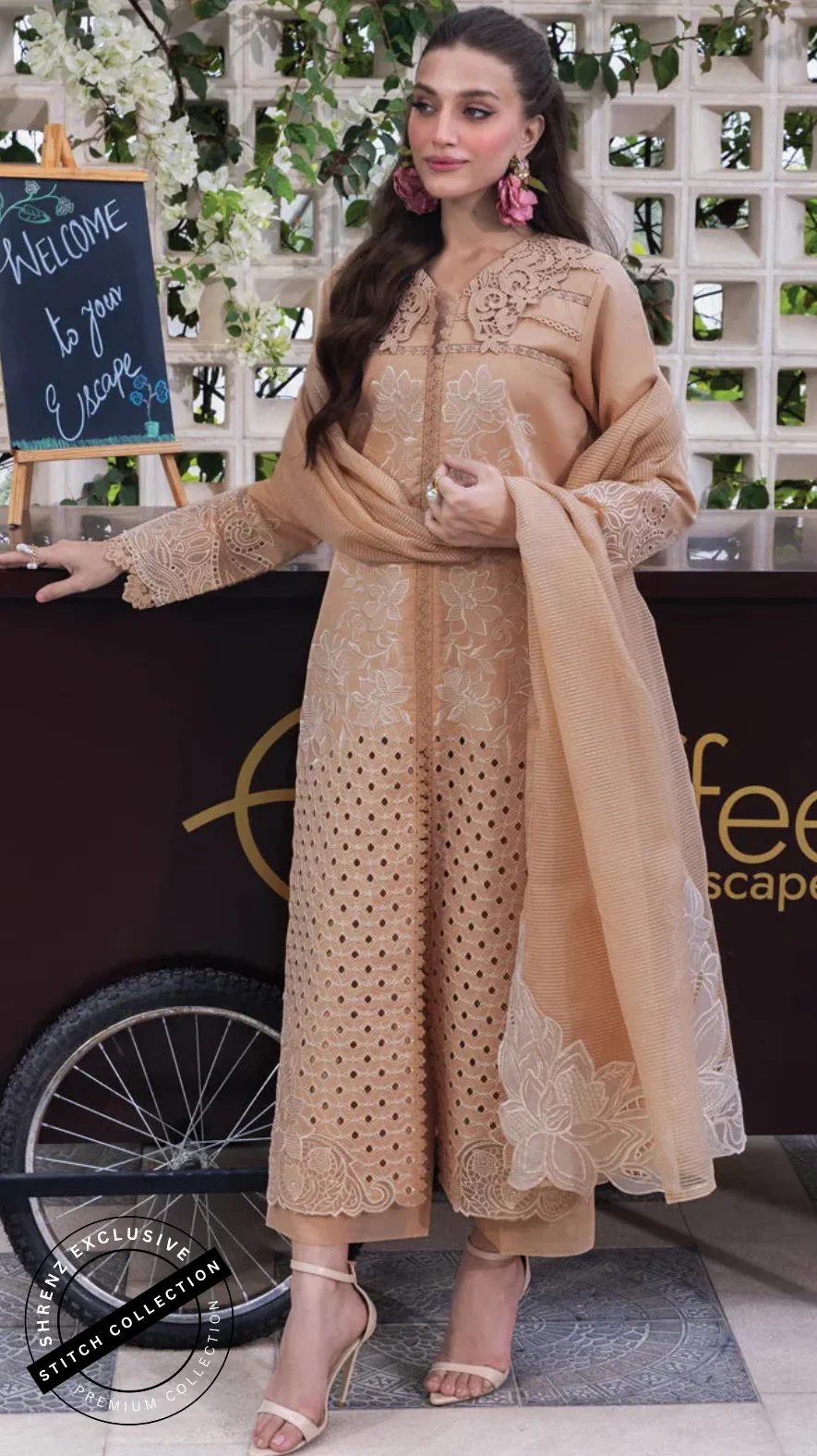 Shrenz 3 Piece Stitched Lawn Pret Collection