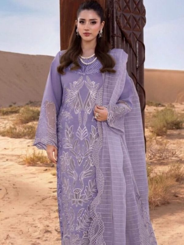 Rang Rasiya Purple Luxury Lawn Collection Replica